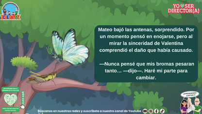 Historias para Directores - Valentina, la Mariposa que Aprendió a Hablar con Claridad (Editable en PowerPoint)