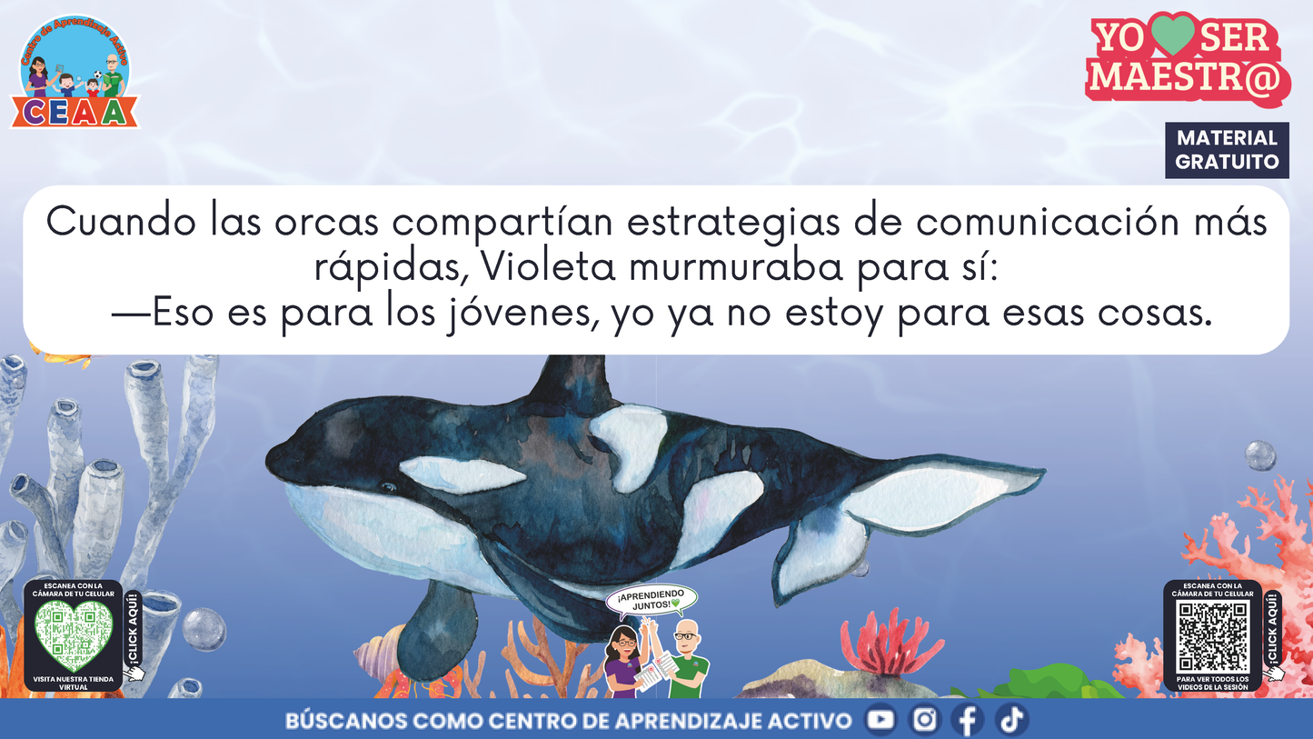 Historias para Maestros - VIOLETA, LA BALLENA QUE APRENDIÓ A RENOVARSE en PDF