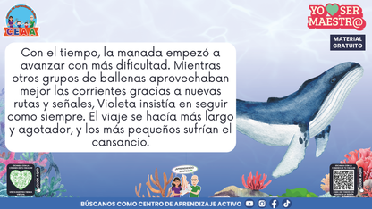 Historias para Maestros - VIOLETA, LA BALLENA QUE APRENDIÓ A RENOVARSE en PDF