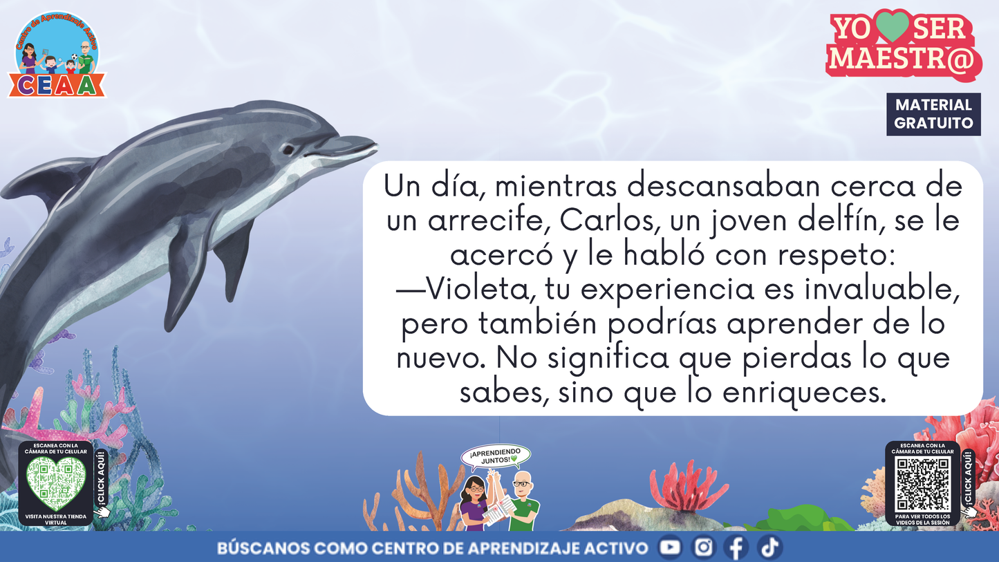 Historias para Maestros - VIOLETA, LA BALLENA QUE APRENDIÓ A RENOVARSE en PDF