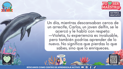 Historias para Maestros - VIOLETA, LA BALLENA QUE APRENDIÓ A RENOVARSE en PDF