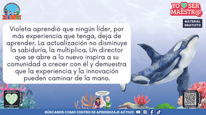 Historias para Maestros - VIOLETA, LA BALLENA QUE APRENDIÓ A RENOVARSE en PDF