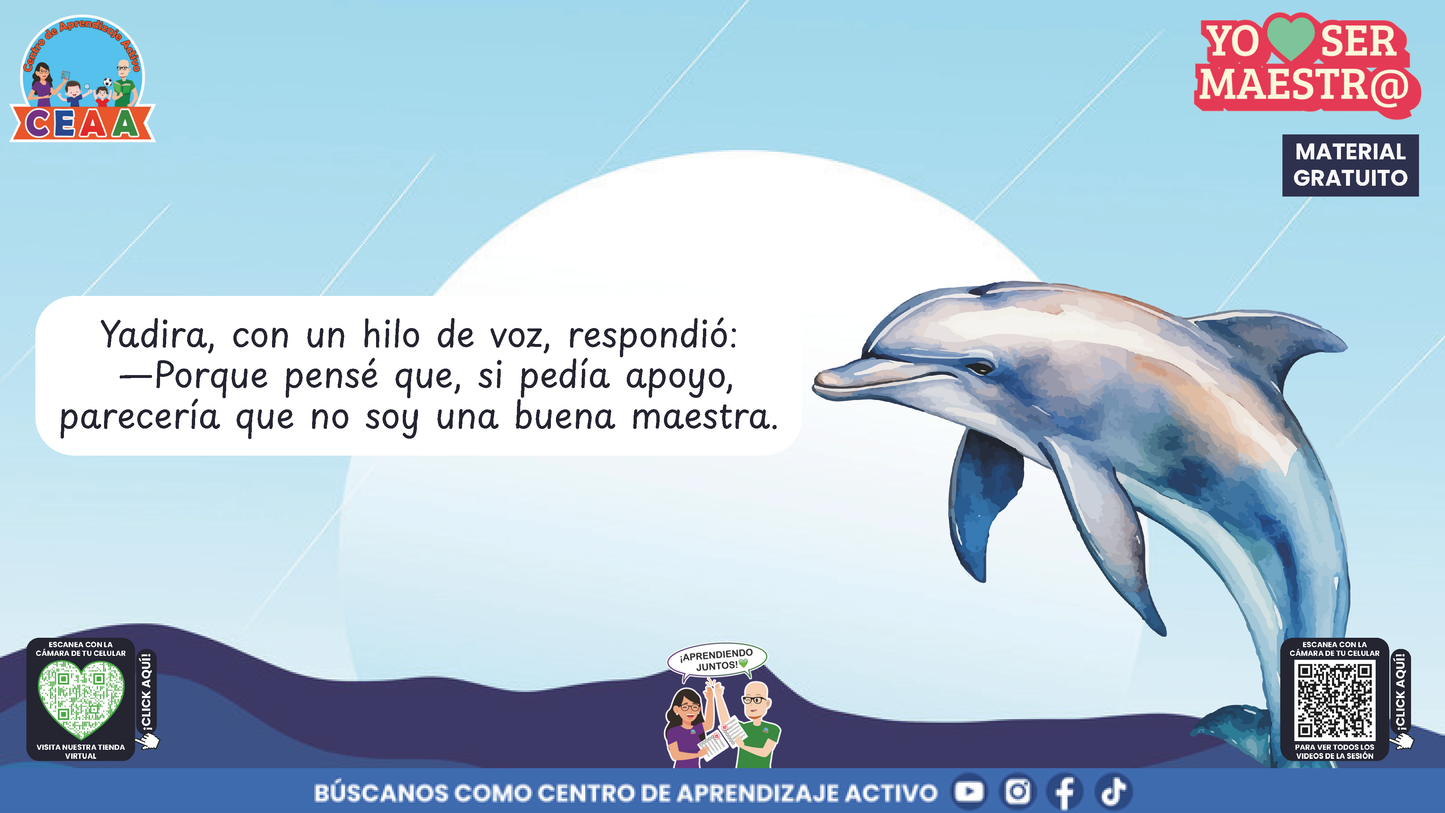 Historias para Maestros - YADIRA, LA MAESTRA DELFÍN QUE APRENDIÓ A PEDIR AYUDA en PDF