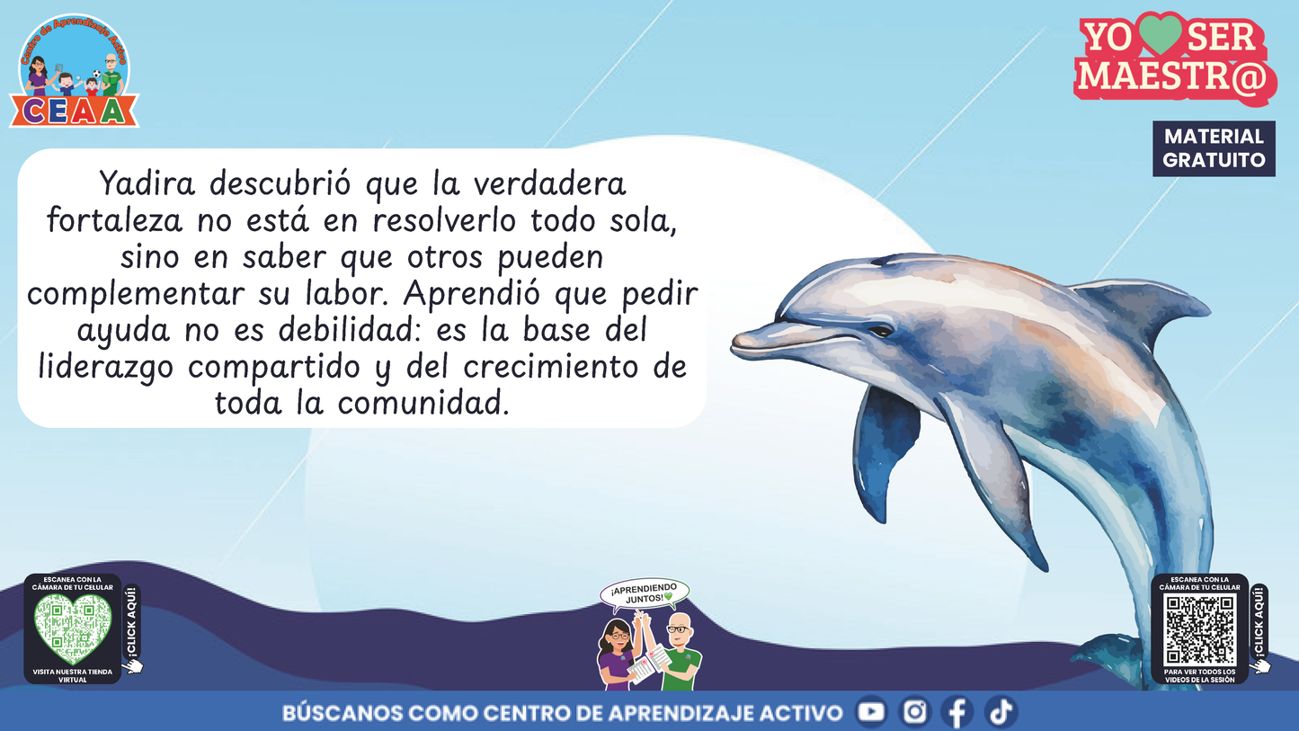 Historias para Maestros - YADIRA, LA MAESTRA DELFÍN QUE APRENDIÓ A PEDIR AYUDA en PDF