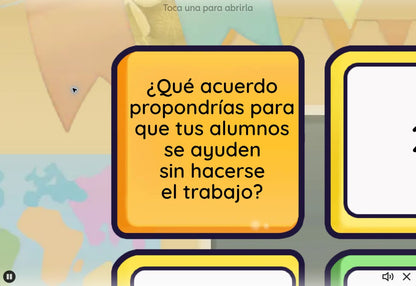 Juego 4 de Multigrado Tema 3. Pregunta de reflexión: ¿Qué acuerdo propondrías para que tus alumnos se ayuden sin hacerse el trabajo?