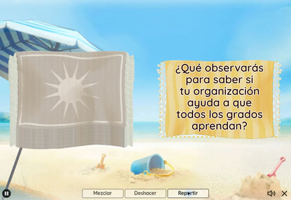 Juego 4, CTE Multigrado tema 4. Carta de reflexión: ¿Qué observarás para saber si tu organización ayuda a que todos los grados aprendan?