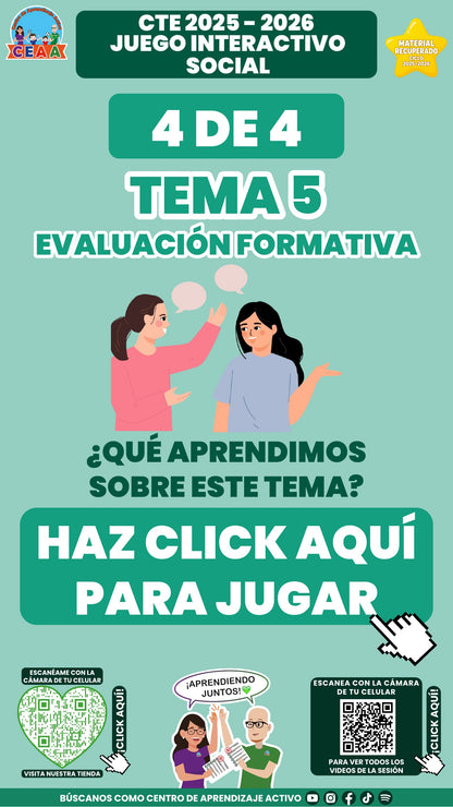 Juego interactivo 4 de 4: Evaluación formativa (Material recuperado 25/26)