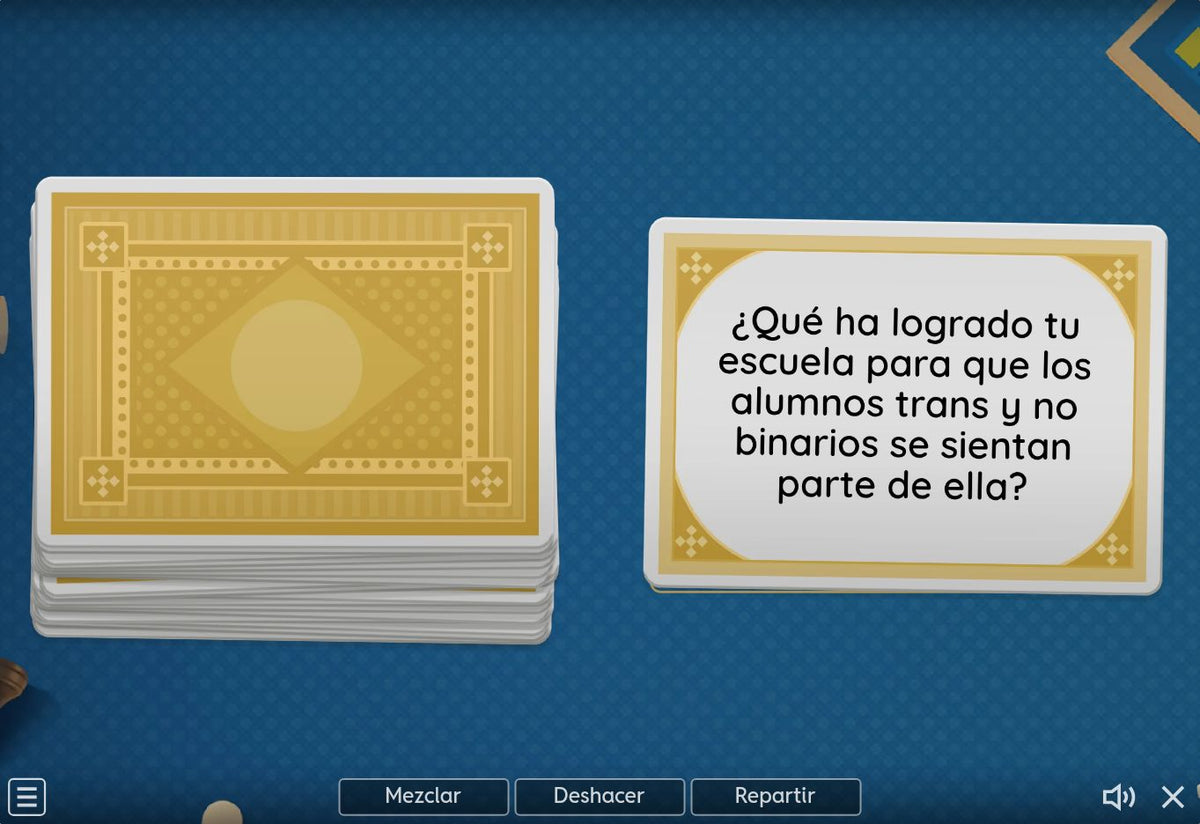 Juego 1, tema 5 de Educación Básica, CTE 2026-2027: ¿Qué ha logrado tu escuela para que los alumnos trans y no binarios se sientan parte de ella?