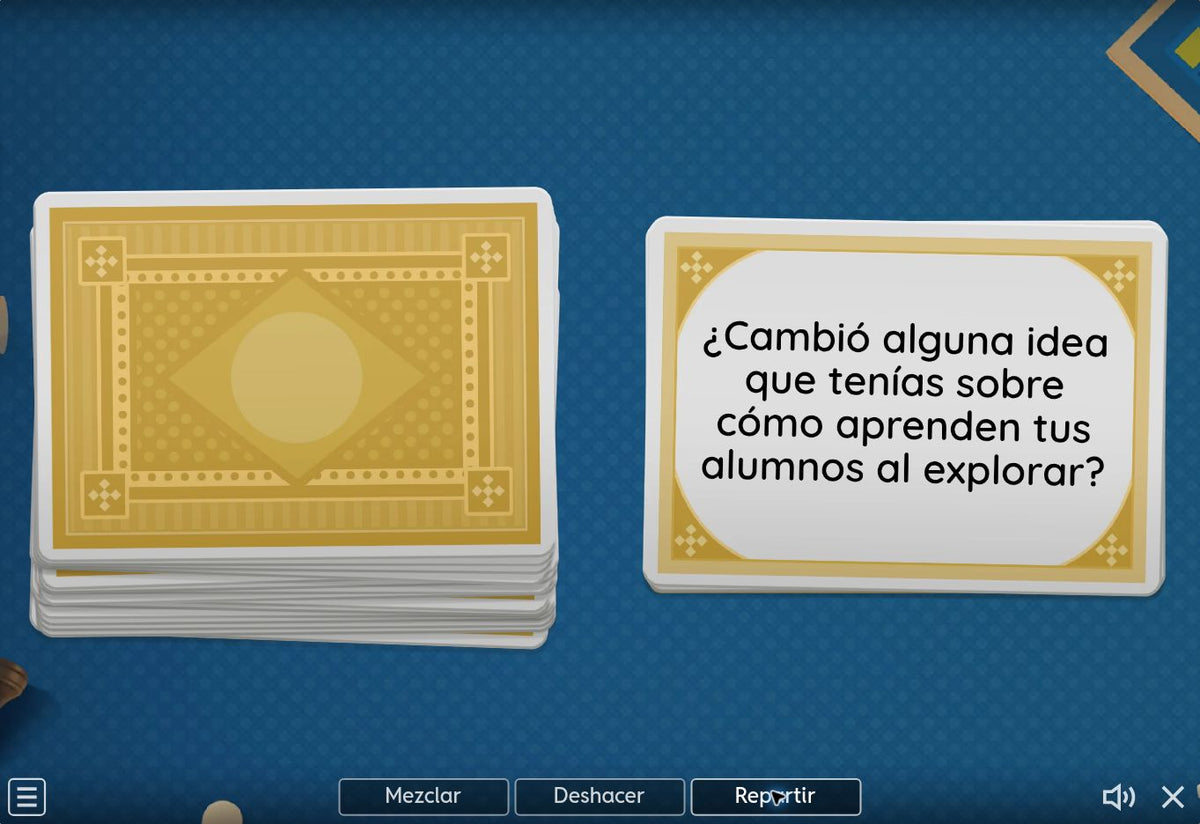 Pregunta de la actividad interactiva del juego 4, tema 2 de Educación Inicial: Reflexiones finales sobre la exploración e investigación del mundo. CTE 2026-2027