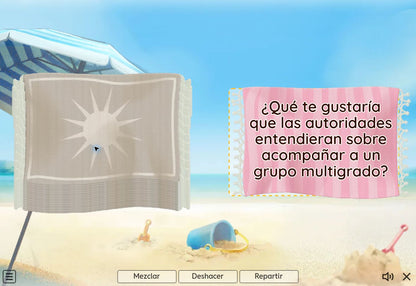Actividad interactiva del juego 1 del tema 1 de Multigrado: Trayectorias de aprendizaje en aulas multigrado.