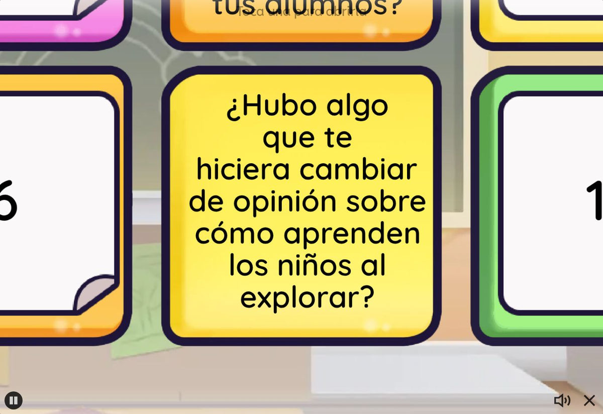 Juego interactivo 4 - Preescolar Tema 2: pensamiento científico, curiosidad y exploración - pregunta de muestra para reflexión docente