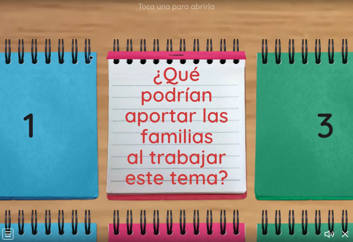 Pregunta de la actividad interactiva del juego 1, tema 1 de Educación Primaria: Escuchamos pero no juzgamos sobre la educación financiera. CTE 2026-2027
