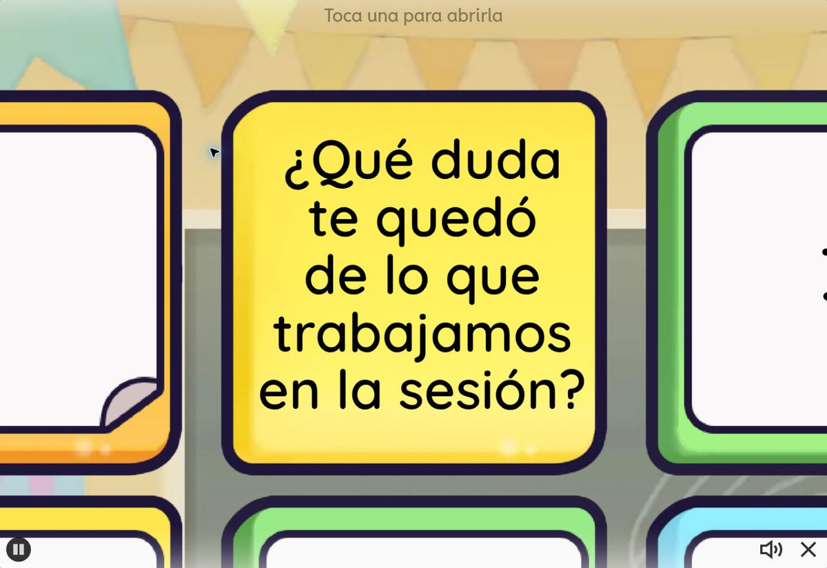 Juego 4 de Secundaria Tema 1: vinculación entre disciplinas. Pregunta de muestra: ¿Qué duda te quedó de lo que trabajamos en la sesión?