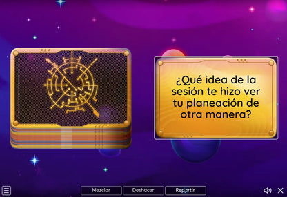 Ejemplo del juego 4: ¿Qué idea de la sesión te hizo ver tu planeación de otra manera?
