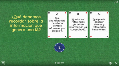 Actividad de muestra del juego 2 de 4. Educación Básica, tema 4, CTE 2026-2027.