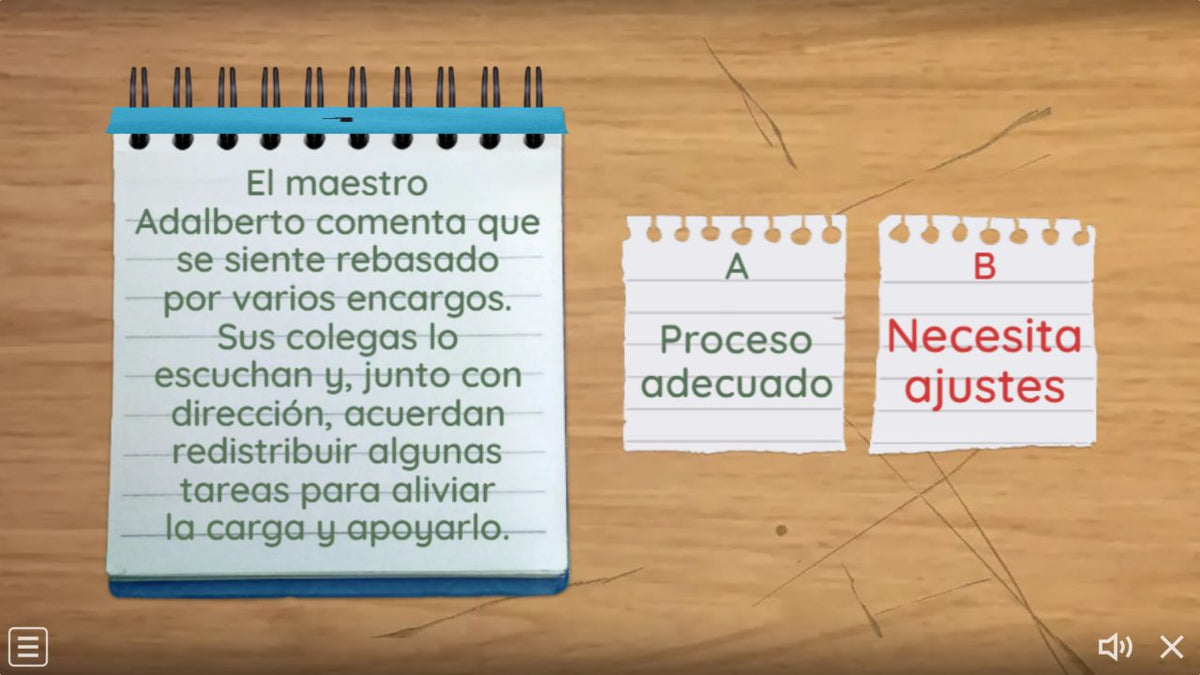 Actividad de muestra del juego 3 de 4. Educación Básica, tema 6, CTE 2026-2027.