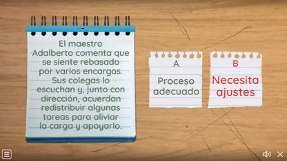 Actividad de muestra del juego 3 de 4. Educación Básica, tema 6, CTE 2026-2027.