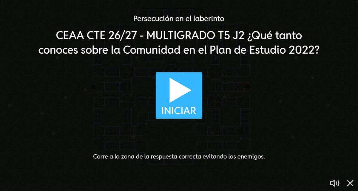 Pantalla de inicio del juego 2 de Multigrado, tema 5: ¿Qué tanto conoces sobre la comunidad en el Plan de Estudio 2022? CTE 2026-2027.