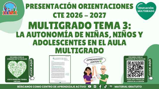 Presentación CTE 2026-2027 gratuita en PDF: Autonomía en el aula multigrado | Multigrado Tema 3
