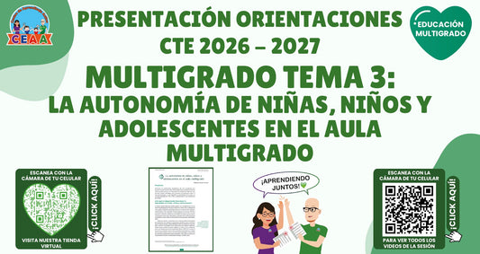 Presentación CTE 2026-2027 editable en PowerPoint: Autonomía en el aula multigrado | Multigrado Tema 3