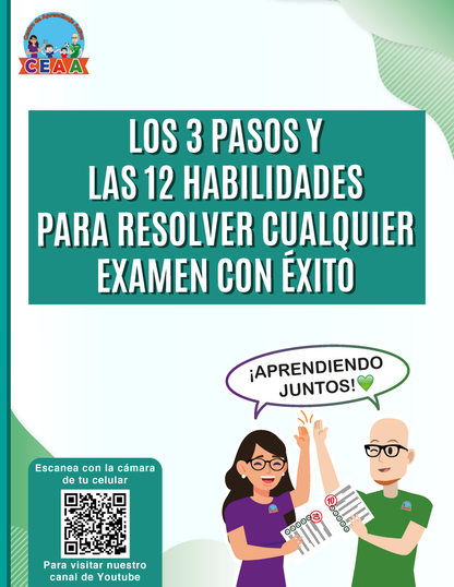 eBook: LOS 3 PASOS Y LAS 12 HABILIDADES PARA RESOLVER CUALQUIER EXAMEN CON ÉXITO en PDF