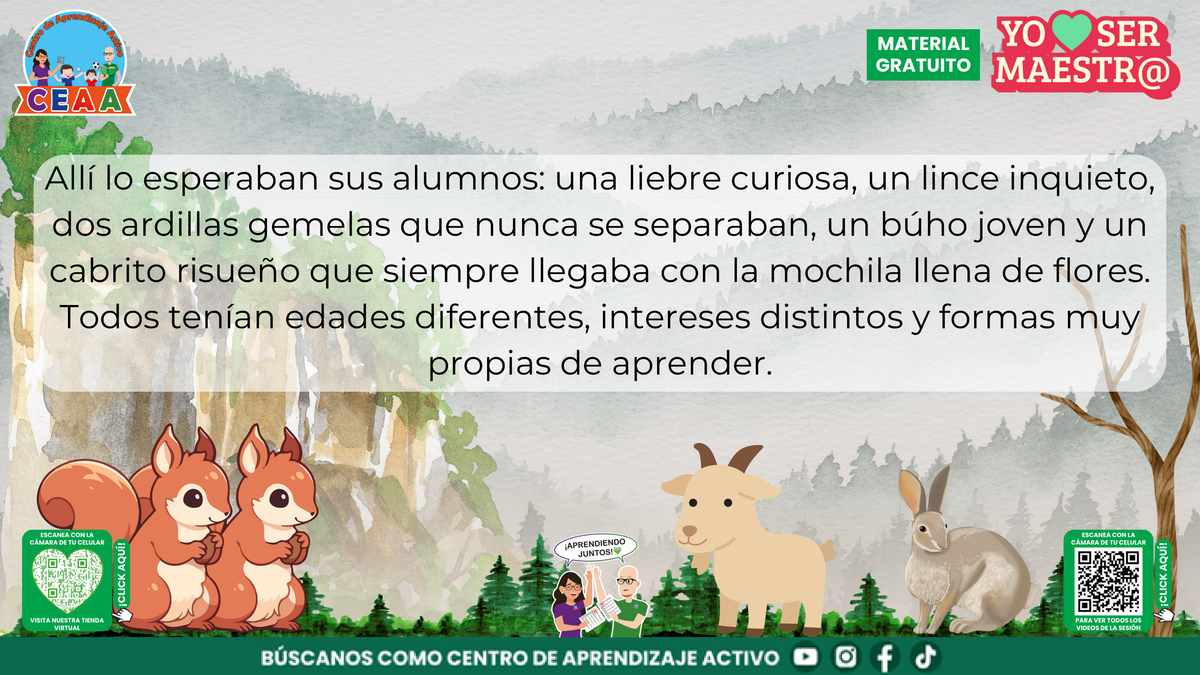 Los alumnos del maestro Bruno tienen diferentes edades, intereses y formas de aprender.