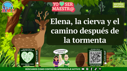 Portada de Elena, la cierva y el camino después de la tormenta.