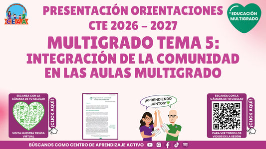 Presentación CTE 2026-2027 editable en PowerPoint: Integración de la comunidad en las aulas multigrado | Multigrado Tema 5