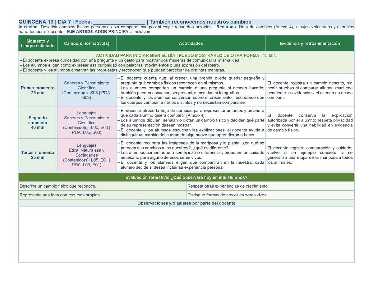 PLANEACIÓN 2° ⭐Preescolar Tercer Periodo (Abr, May, Jun, Jul) ✏️Editable en Word