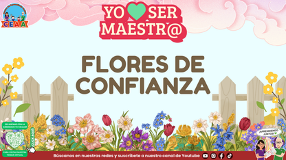 Portada de Flores de confianza, historia reflexiva para maestros.