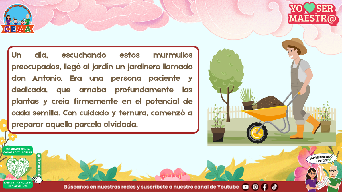 Don Antonio prepara la parcela y cree en el potencial de cada semilla.