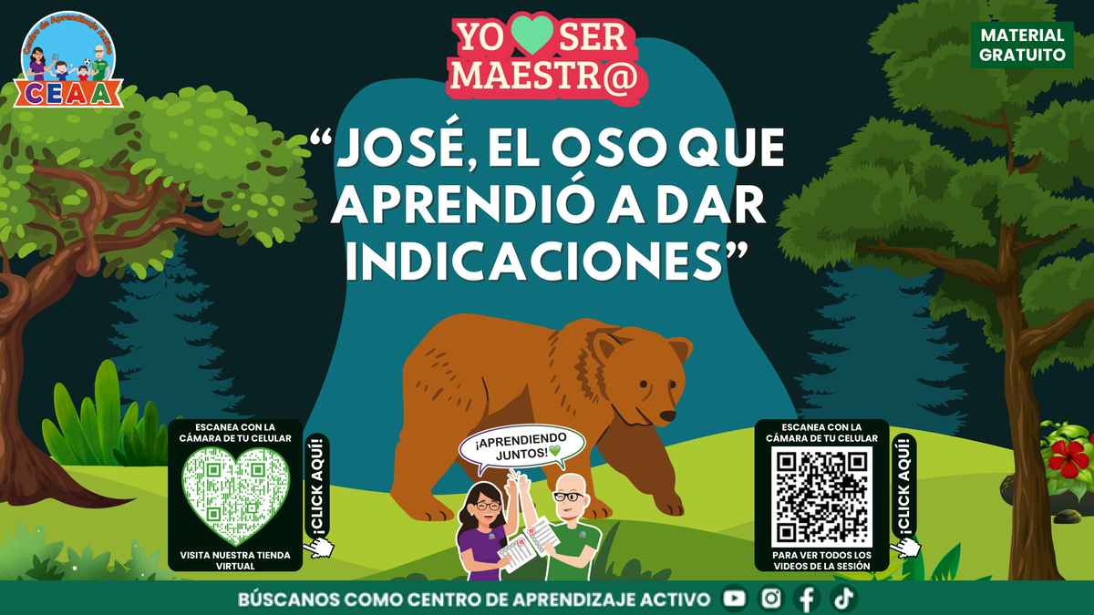 Portada de José, el oso que aprendió a dar indicaciones, historia docente.