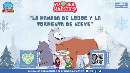 Portada de La manada de lobos y la tormenta de nieve.