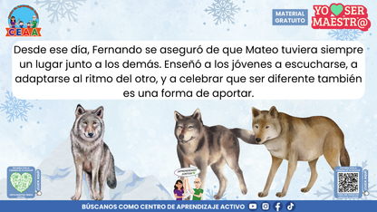 Fernando enseña a la manada a escuchar y reconocer las diferencias.
