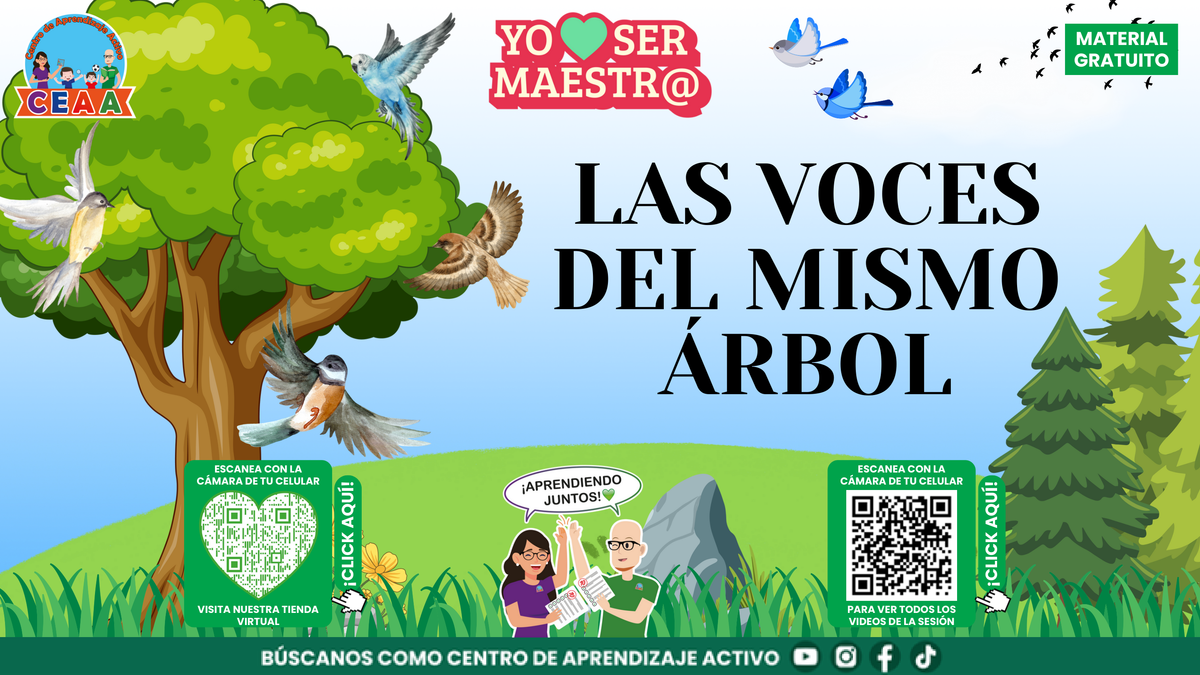 Portada de Las voces del mismo árbol, historia reflexiva ilustrada CEAA