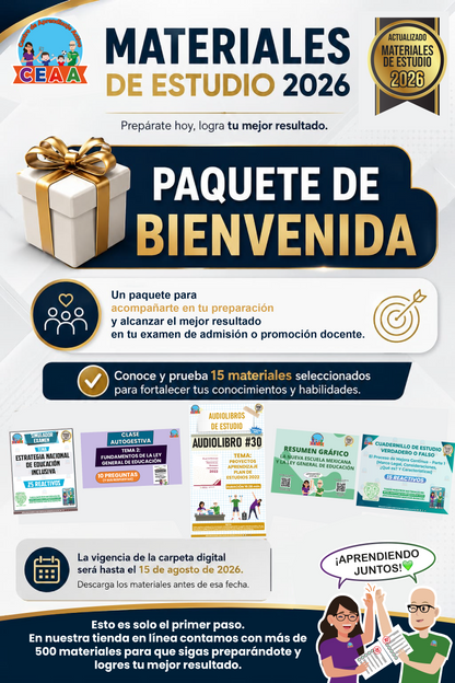 Paquete de Bienvenida con 15 Materiales de Regalo