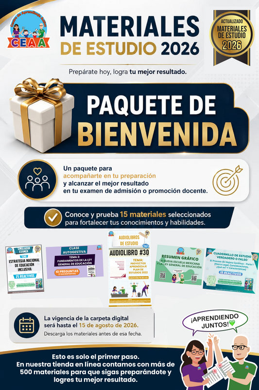 Paquete de Bienvenida con 15 Materiales de Regalo