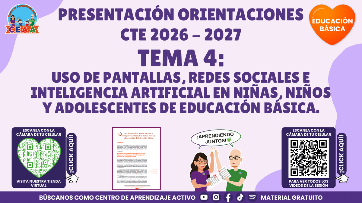 Presentación CTE 2026-2027, Básica tema 4: Uso de pantallas, redes sociales e inteligencia artificial