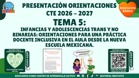 Presentación CTE 2026-2027, Básica tema 5: Infancias y adolescencias trans y no binarias