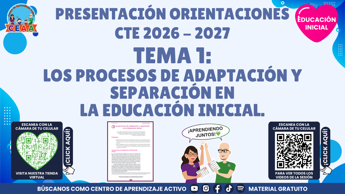 Presentación CTE 2026-2027, Inicial tema 1: Los procesos de adaptación y separación