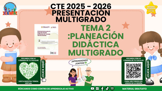Portada de la presentación de Planeación didáctica multigrado en PDF (Material recuperado 25/26)