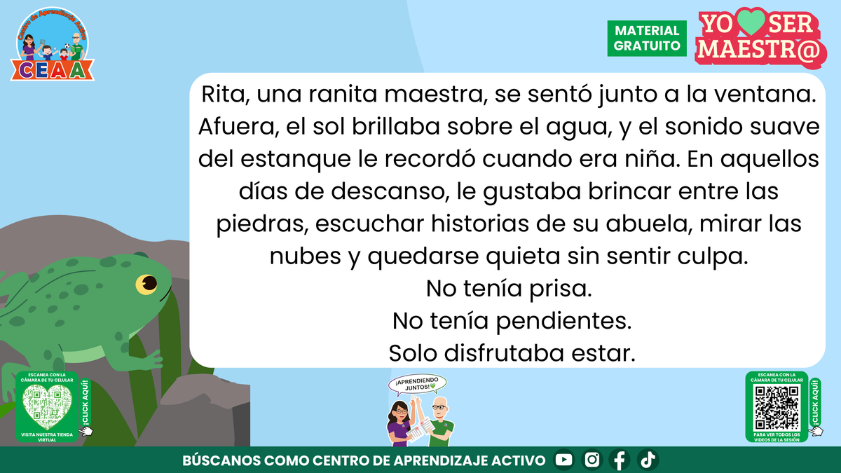 Rita recuerda los días de descanso de su infancia junto al estanque
