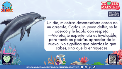 Carlos invita a Violeta a enriquecer su experiencia con nuevos aprendizajes